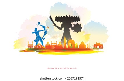 Wish You All A Very Happy Dussehra Vijayadashami Banner Design