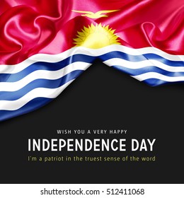 Wish You Very Happy Kiribati Independence Stock Illustration 512411068 ...