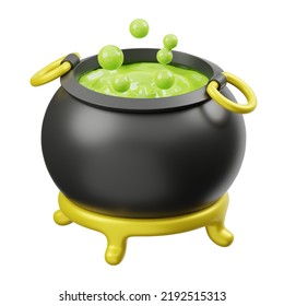 Witch's Potion Cooking Cauldron 3D Icon