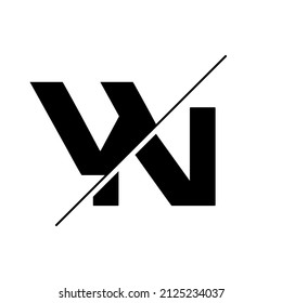 WN modern initial logo in abstract concept with high quality professional design that will be best for your company