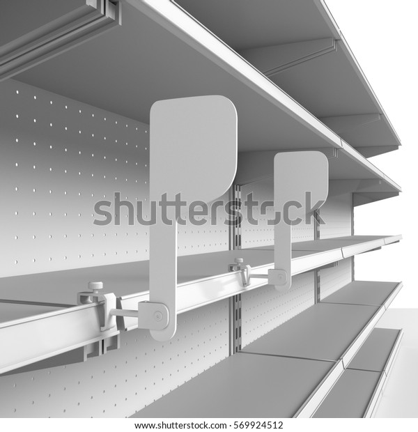 Download Wobbler Shelfstopper 3d Rendering Stock Illustration 569924512