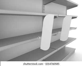 Download Wobbler Shelfstopper Mockup 3d Rendering Stock Illustration 1014760585