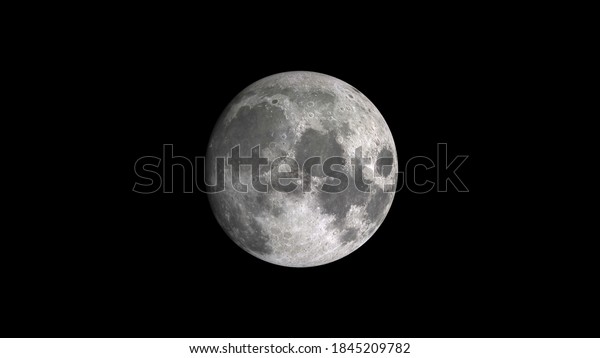 wolf moon full buck moon , 3D\
rendering illustration of the moon, strawberry full\
moon