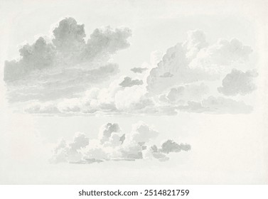 Wolkenstudies (cloud study) by Joseph August Knip (1777–1847). 