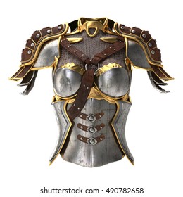 Woman Armor 3d Illustration Isolated On White Background