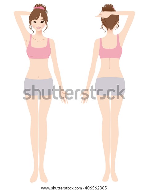 Woman Body Shape Stock Illustration 406562305