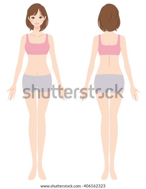 Woman Body Shape Stock Illustration 406562323