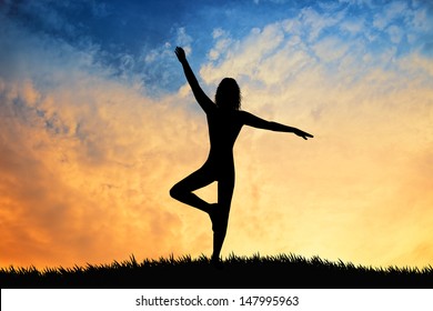 Woman Doing Yoga