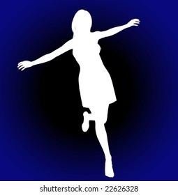 Woman Flying Pose Stock Illustration 22626328 | Shutterstock