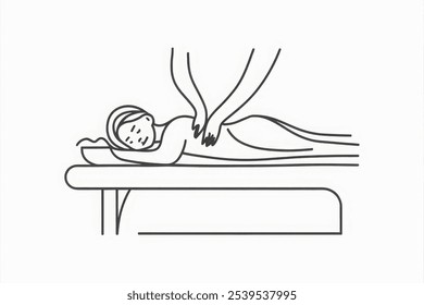 woman getting a massage, pop art, spa, relaxation, wellness salon, retro style, vector illustration - Powered by Shutterstock