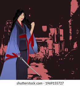 日本刀 女 のイラスト素材 画像 ベクター画像 Shutterstock
