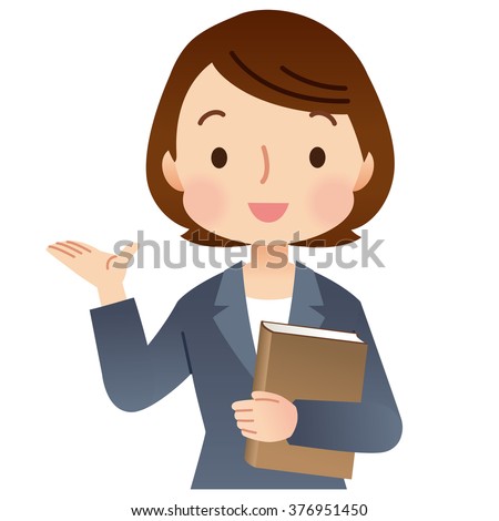 Woman Lawyer Books Guide Posing Stock Illustration 376951450 - Shutterstock