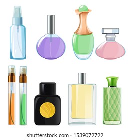 Woman Perfumes Glass Bottles Perfume On Stock Illustration 1539072722 ...