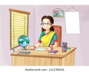 Woman Principal Illustration