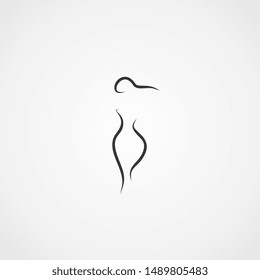 Woman Shape Icon Illustration Stock Illustration 765725464