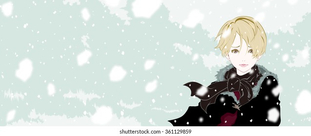 Sad Woman Snow Stock Illustrations Images Vectors Shutterstock