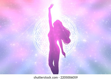 A Woman In A Spiritual And Fantastic Light