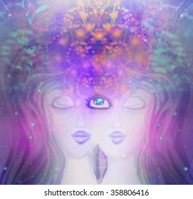 Woman With Third Eye, Psychic Supernatural Senses 