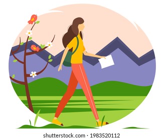 322 Walking up a mountain cartoon Images, Stock Photos & Vectors ...