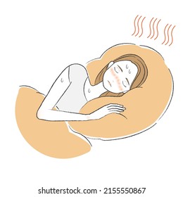 A Woman Who Can't Sleep Because It's Hot