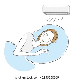 A Woman Who Can't Sleep Because It's Hot