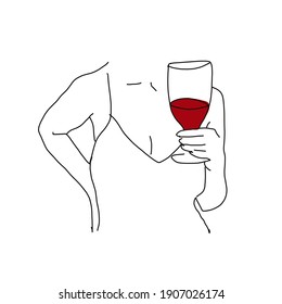 ワイングラス 女性 のイラスト素材 画像 ベクター画像 Shutterstock