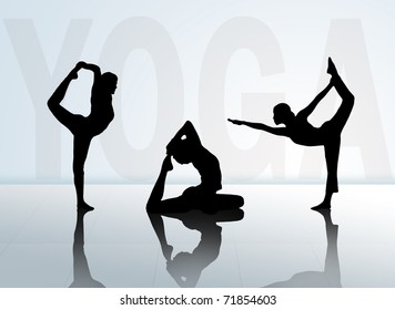 Woman Yoga Silhouette