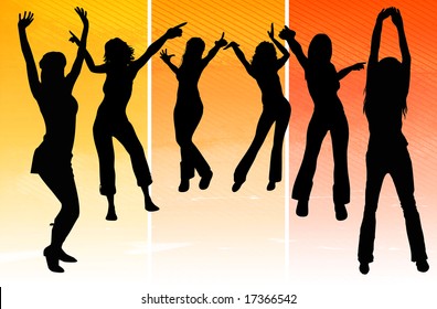 Women Dancing Stock Illustration 17366542 | Shutterstock