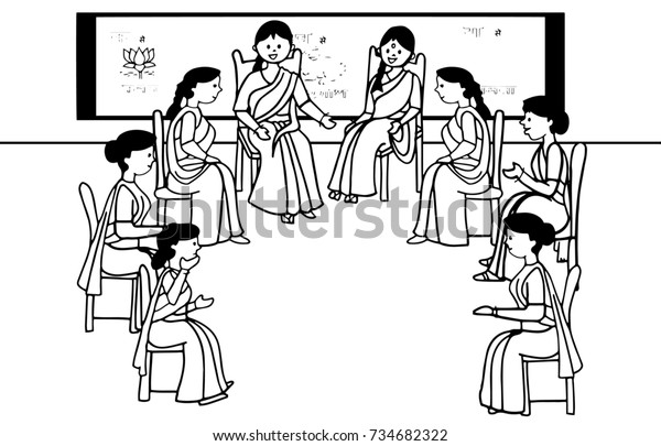 Women Education Stock Illustration 734682322