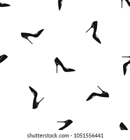 Women Shoe High Heels Pattern Repeat Stock Illustration 1051556441 ...
