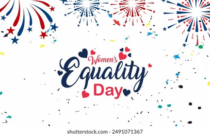 Women's Equality Day in United States. Female holiday, celebrated annually in August 26. Women right history month. Poster, greeting card, banner and background.  - Powered by Shutterstock