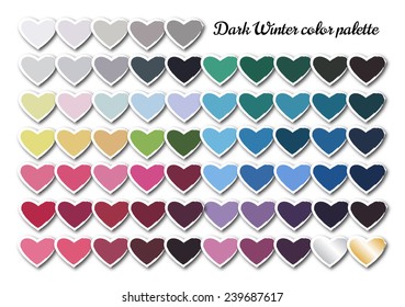 dark winter color palette