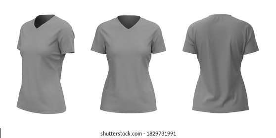 Download V Neck T Shirt Mockup High Res Stock Images Shutterstock