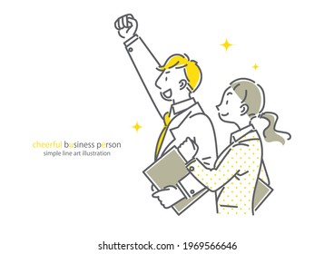 wonderful co workers, simple line art, bicolor - Powered by Shutterstock