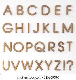 Wood Alphabet