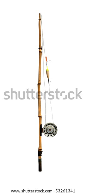 wooden fishing pole