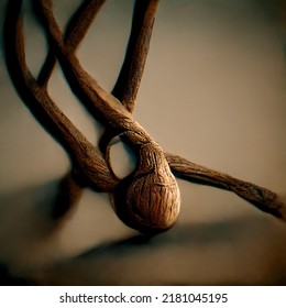 Wood Knot Tangle 3d Rendering