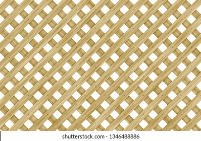 Wood Lattice Fence