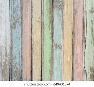 Wood Planks Pastel Colored Background