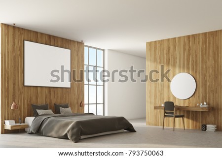 Royalty Free Stock Illustration Of Wooden Bedroom Corner