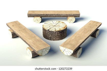 Tree Trunk Bench Hd Stock Images Shutterstock
