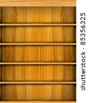 Wooden book shelf background for ebook for modern tablet pc