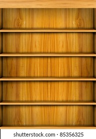 Wooden Book Shelf Background For Ebook For Modern Tablet Pc