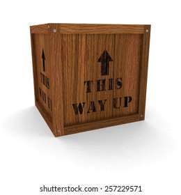 Wooden Box - This Way Up