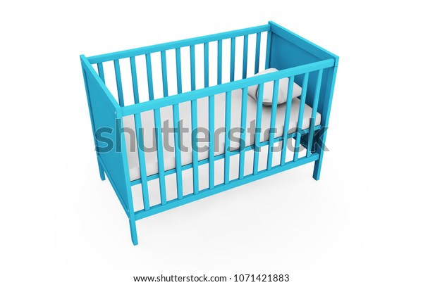 white wooden cot bed