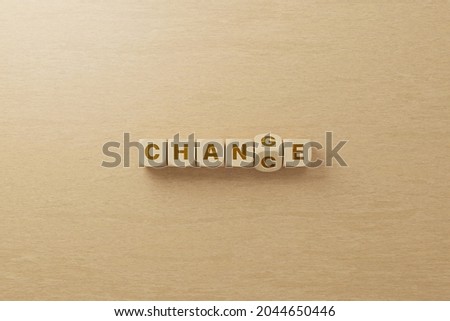 Similar – Image, Stock Photo Wooden cube with the word Change