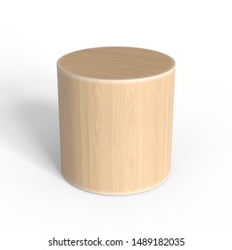 Natural Wooden Craft Wood Cylinder Block Toy Craft Supplies 30/40/50mm Diameter 