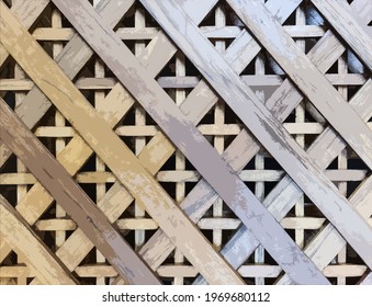 A Wooden Fence Is Used As A Background Using Photoshop Techniques.