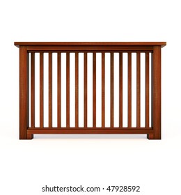 Wooden Railing With Wooden Balusters