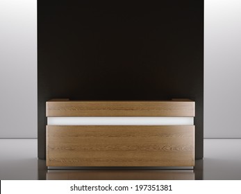 Wooden Reception Desk